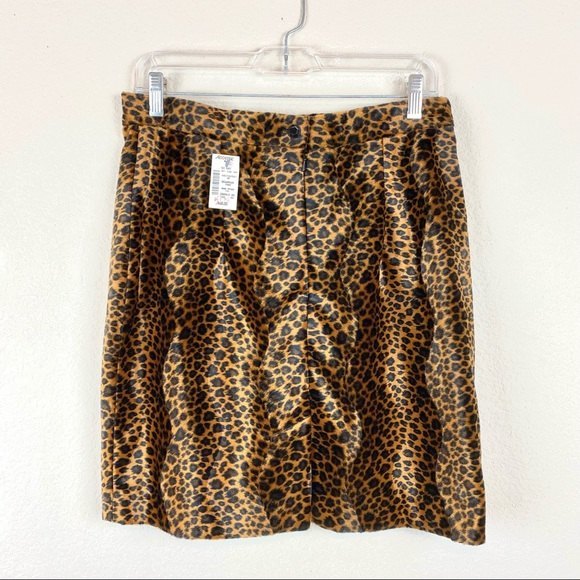 Brannan Studio Leopard Mini Skirt - Picture 2 of 6